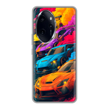 Силиконовый чехол на Honor 100 Pro с принтом Тачки Силиконовый чехол на Honor 100 Pro с принтом Тачки