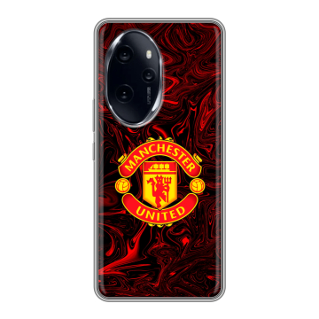 Силиконовый чехол на Honor 100 Pro с принтом Manchester United