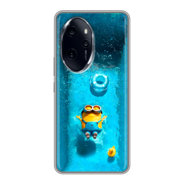 Силиконовый чехол на Honor 100 Pro с принтом Миньоны
