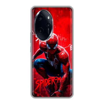 Силиконовый чехол на Honor 100 Pro с принтом Spiderman Человек паук