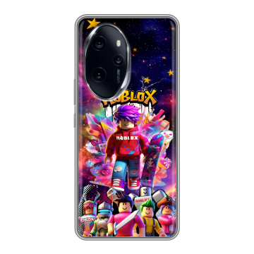 Силиконовый чехол на Honor 100 Pro с принтом Roblox Роблокс