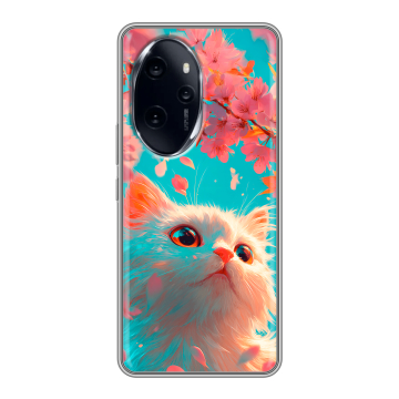 Силиконовый чехол на Honor 100 Pro с принтом Красивый кот