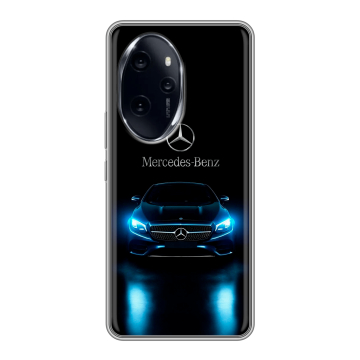 Силиконовый чехол на Honor 100 Pro с принтом Mercedes Мерседес Силиконовый чехол на Honor 100 Pro с принтом Mercedes Мерседес