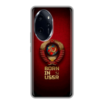 Силиконовый чехол на Honor 100 Pro с принтом Флаг Герб СССР