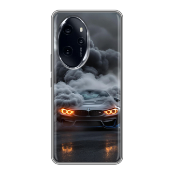 Силиконовый чехол на Honor 100 Pro с принтом BMW БМВ