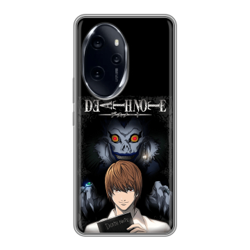 Силиконовый чехол на Honor 100 Pro с принтом Death note Тетрадь смерти