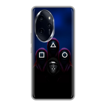 Силиконовый чехол на Honor 100 Pro с принтом Игра Кальмара