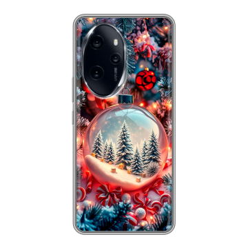 Силиконовый чехол на Honor 100 Pro с принтом Новый год