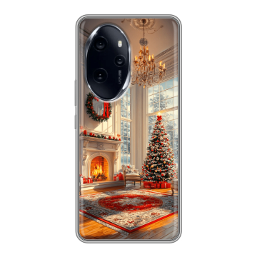 Силиконовый чехол на Honor 100 Pro с принтом Новый год