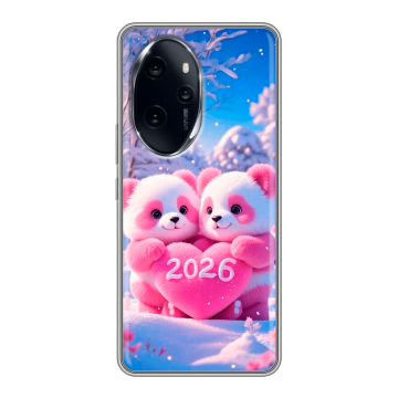 Силиконовый чехол на Honor 100 Pro с принтом Новый год