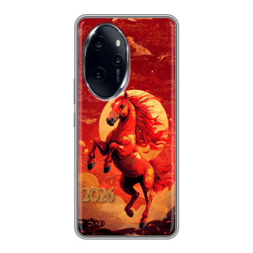 Силиконовый чехол на Honor 100 Pro с принтом Новый год