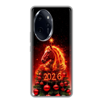 Силиконовый чехол на Honor 100 Pro с принтом Новый год
