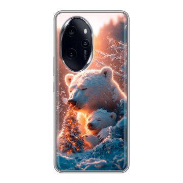 Силиконовый чехол на Honor 100 Pro с принтом Новый год