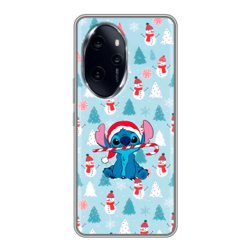 Силиконовый чехол на Honor 100 Pro с принтом Стич Новый год