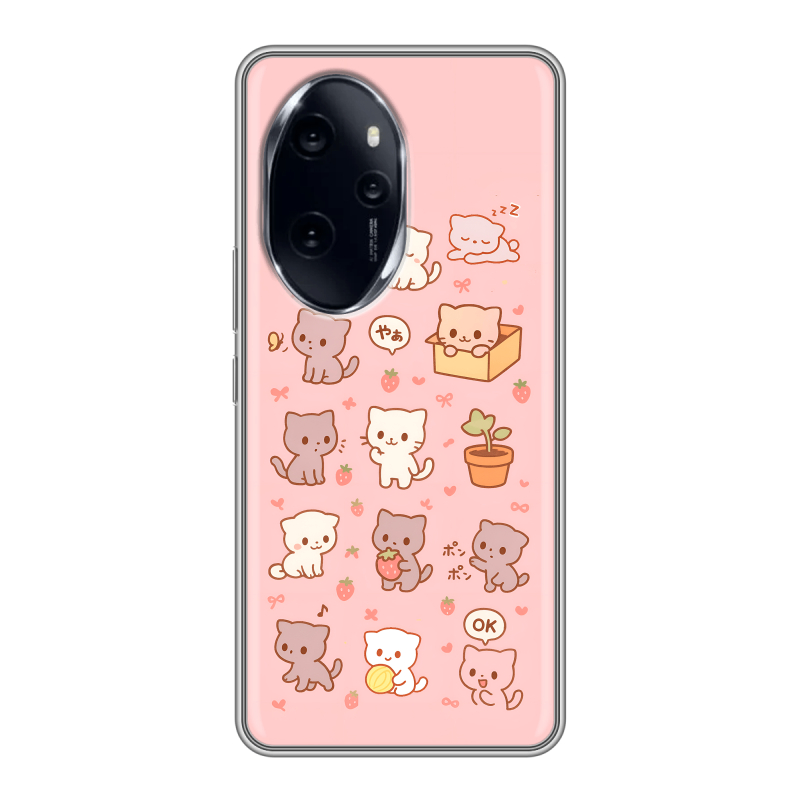 Силиконовый чехол на Honor 100 Pro с принтом Hello Kitty Хелоу Кити Силиконовый чехол на Honor 100 Pro с принтом Hello Kitty Хелоу Кити