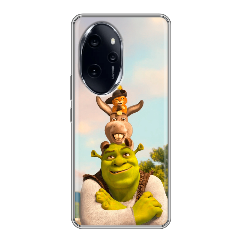 Силиконовый чехол на Honor 100 Pro с принтом Шрек Shrek Силиконовый чехол на Honor 100 Pro с принтом Шрек Shrek