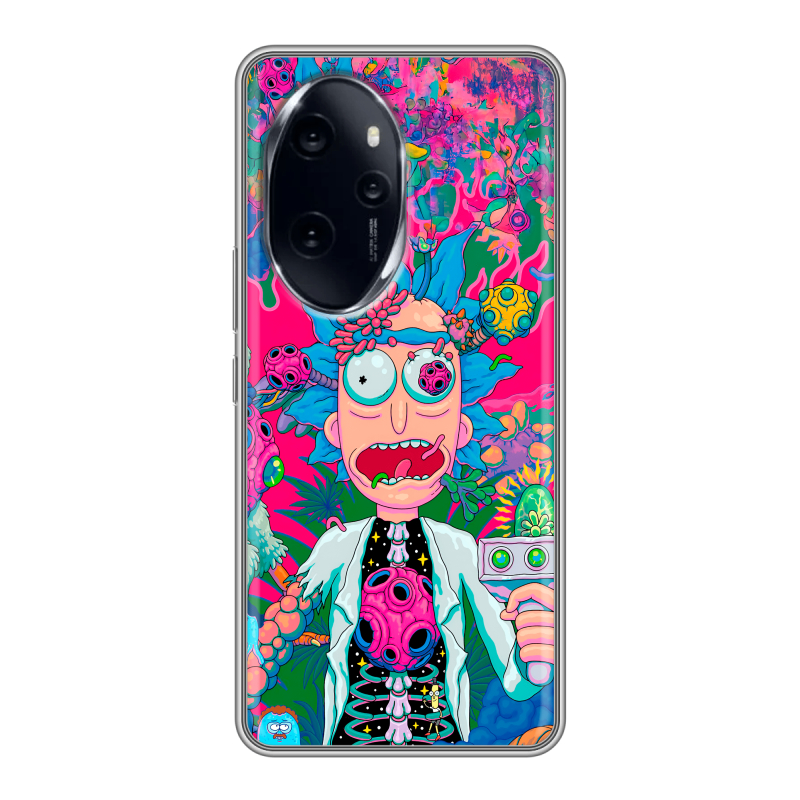 Силиконовый чехол на Honor 100 Pro с принтом Рик и Морти Rick Morty Силиконовый чехол на Honor 100 Pro с принтом Рик и Морти Rick Morty