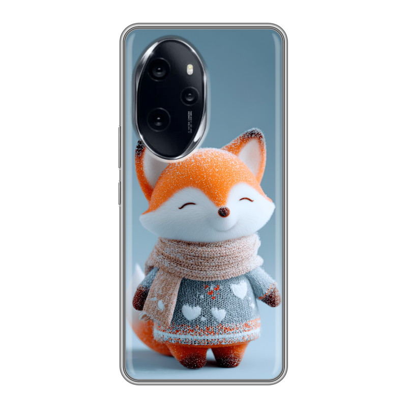 Силиконовый чехол на Honor 100 Pro с принтом Лиса Силиконовый чехол на Honor 100 Pro с принтом Лиса