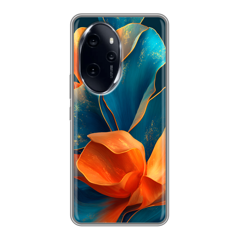 Силиконовый чехол на Honor 100 Pro с принтом Цветы Силиконовый чехол на Honor 100 Pro с принтом Цветы