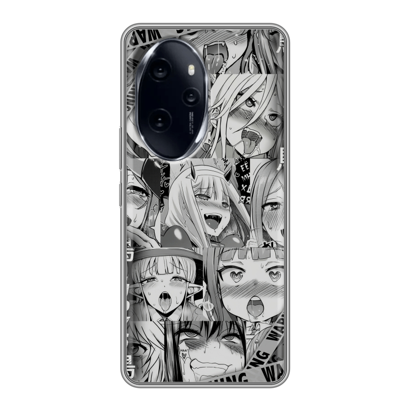Силиконовый чехол на Honor 100 Pro с принтом Ahegao Ахегао Аниме Силиконовый чехол на Honor 100 Pro с принтом Ahegao Ахегао Аниме
