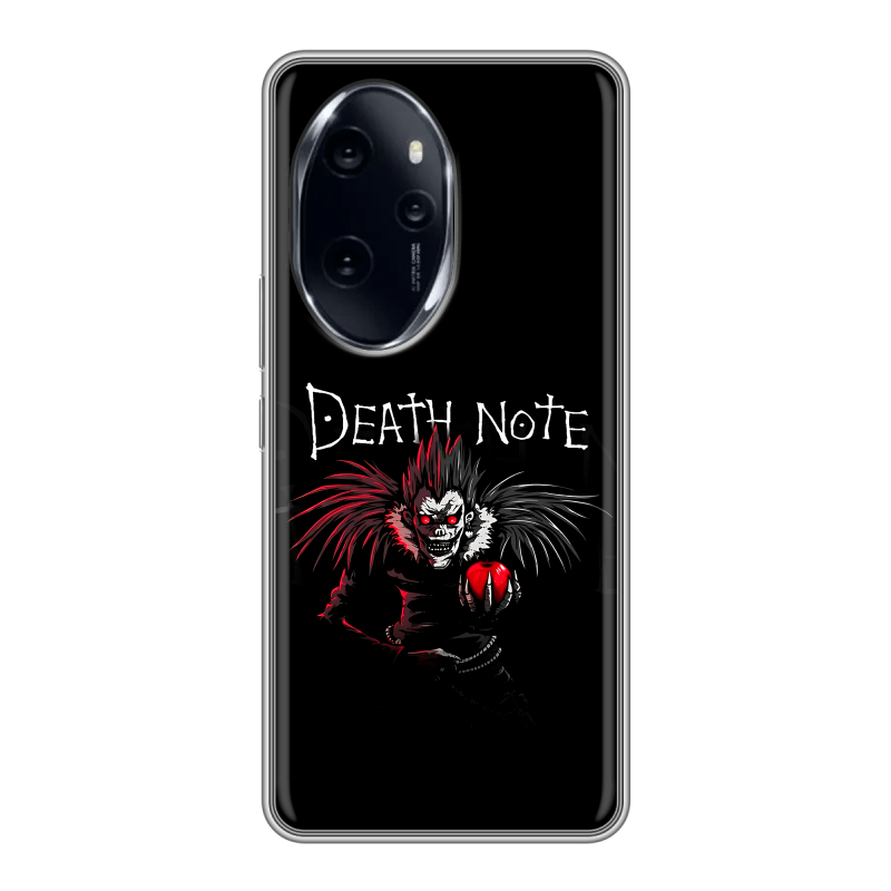 Силиконовый чехол на Honor 100 Pro с принтом Death note Тетрадь смерти Силиконовый чехол на Honor 100 Pro с принтом Death note Тетрадь смерти
