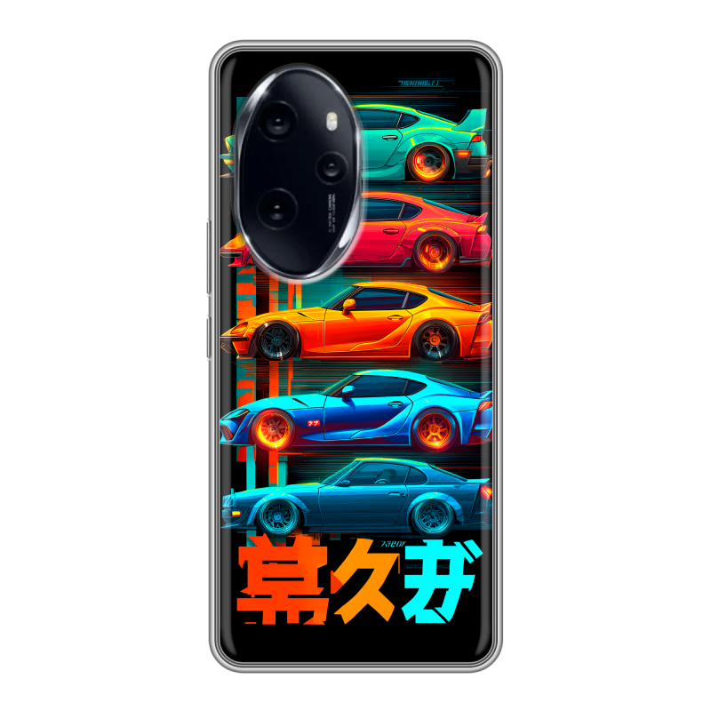 Силиконовый чехол на Honor 100 Pro с принтом машины тачки Силиконовый чехол на Honor 100 Pro с принтом машины тачки