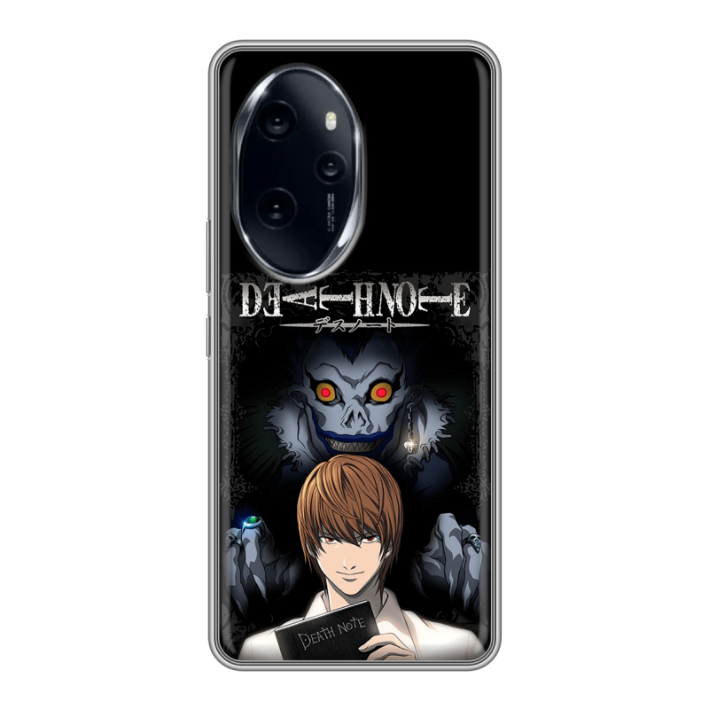 Силиконовый чехол на Honor 100 Pro с принтом Death note Тетрадь смерти Силиконовый чехол на Honor 100 Pro с принтом Death note Тетрадь смерти