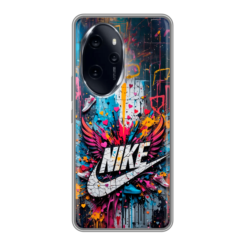 Силиконовый чехол на Honor 100 Pro с принтом Nike Найк Силиконовый чехол на Honor 100 Pro с принтом Nike Найк