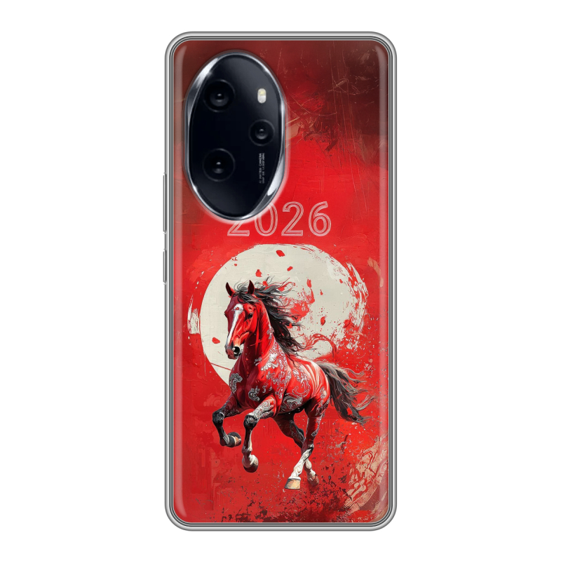 Силиконовый чехол на Honor 100 Pro с принтом Новый год Силиконовый чехол на Honor 100 Pro с принтом Новый год