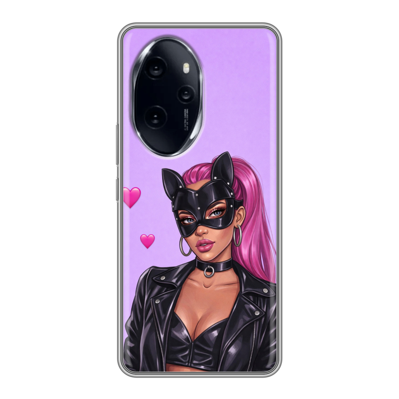 Силиконовый чехол на Honor 100 Pro с принтом женский Силиконовый чехол на Honor 100 Pro с принтом женский