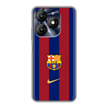 Силиконовый чехол на Itel A70 с принтом Барселона Barcelona