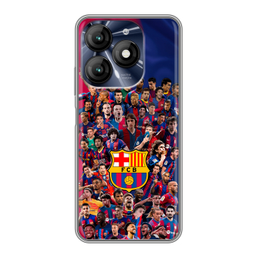 Силиконовый чехол на Itel A70 с принтом Барселона Barcelona