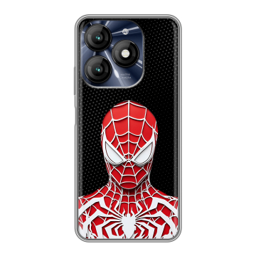 Силиконовый чехол на Itel A70 с принтом человек паук spiderman