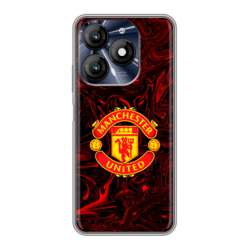 Силиконовый чехол на Itel A70 с принтом Manchester United Силиконовый чехол на Itel A70 с принтом Manchester United
