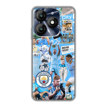 Силиконовый чехол на Itel A70 с принтом Man City Манчестер Сити Силиконовый чехол на Itel A70 с принтом Man City Манчестер Сити