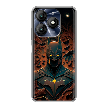 Силиконовый чехол на Itel A70 с принтом Batman Бэтмен Силиконовый чехол на Itel A70 с принтом Batman Бэтмен