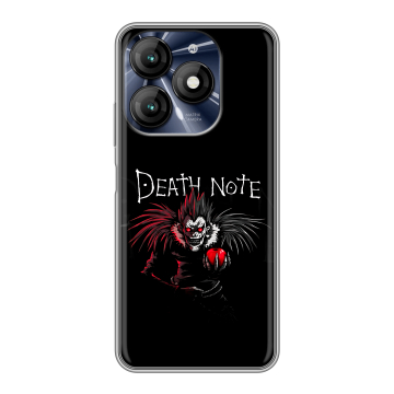 Силиконовый чехол на Itel A70 с принтом Death note Тетрадь смерти