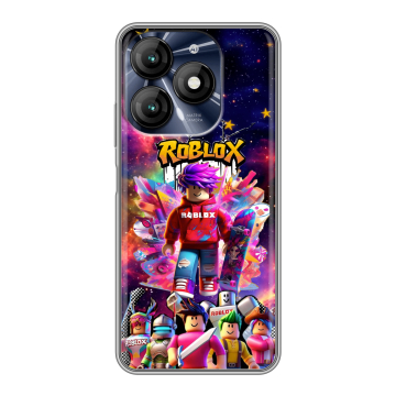 Силиконовый чехол на Itel A70 с принтом Roblox Роблокс Силиконовый чехол на Itel A70 с принтом Roblox Роблокс
