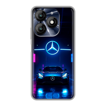 Силиконовый чехол на Itel A70 с принтом Mercedes Мерседес Силиконовый чехол на Itel A70 с принтом Mercedes Мерседес