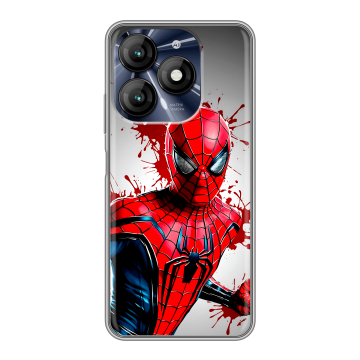 Силиконовый чехол на Itel A70 с принтом Spiderman Человек паук Силиконовый чехол на Itel A70 с принтом Spiderman Человек паук