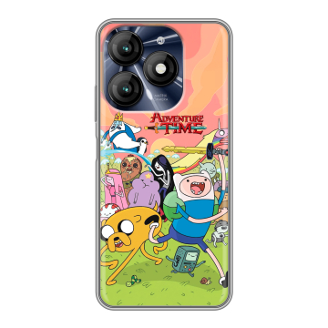 Силиконовый чехол на Itel A70 с принтом Adventure time Время приключений Силиконовый чехол на Itel A70 с принтом Adventure time Время приключений