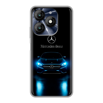 Силиконовый чехол на Itel A70 с принтом Mercedes Мерседес