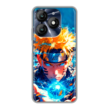 Силиконовый чехол на Itel A70 с принтом Аниме Наруто Naruto
