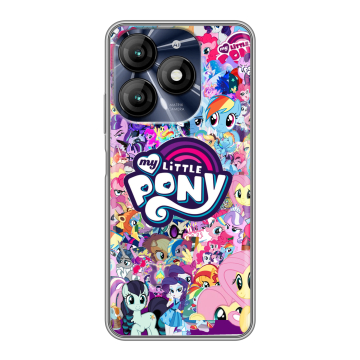Силиконовый чехол на Itel A70 с принтом My little pony Дружба чудо Силиконовый чехол на Itel A70 с принтом My little pony Дружба чудо