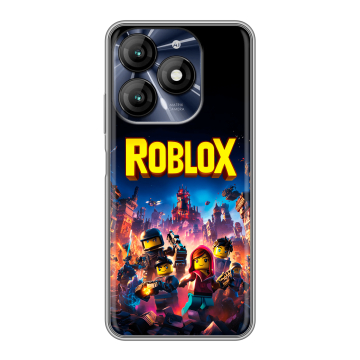 Силиконовый чехол на Itel A70 с принтом Roblox Роблокс Силиконовый чехол на Itel A70 с принтом Roblox Роблокс