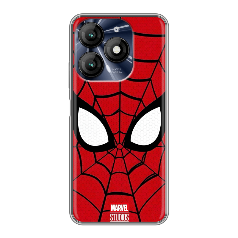 Силиконовый чехол на Itel A70 с принтом человек паук spiderman Силиконовый чехол на Itel A70 с принтом человек паук spiderman