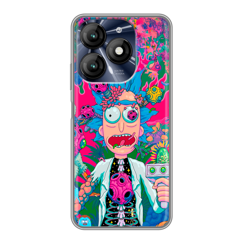 Силиконовый чехол на Itel A70 с принтом Рик и Морти Rick Morty Силиконовый чехол на Itel A70 с принтом Рик и Морти Rick Morty