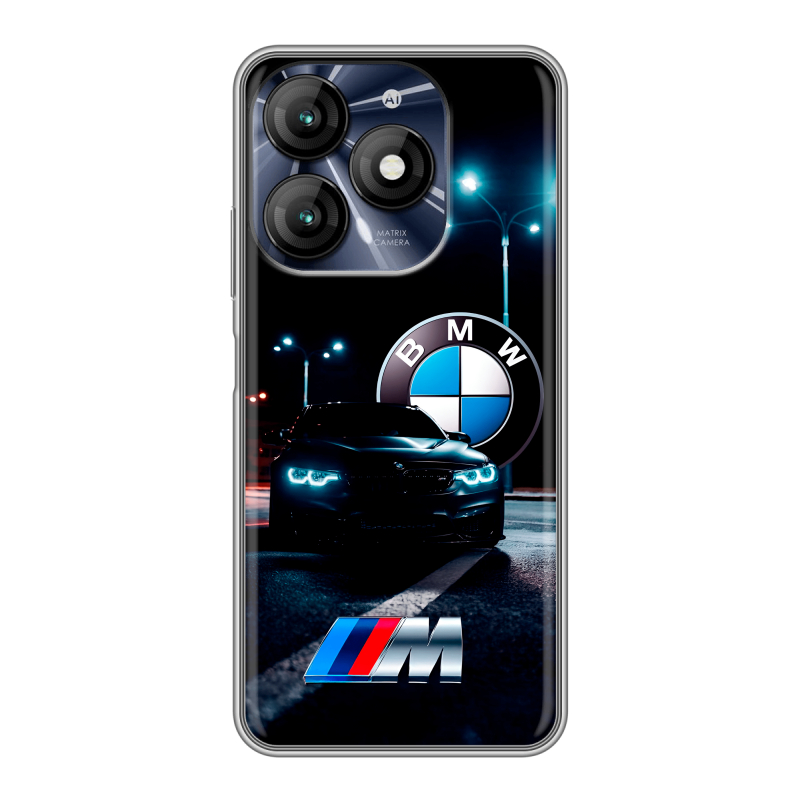 Силиконовый чехол на Itel A70 с принтом БМВ BMW Силиконовый чехол на Itel A70 с принтом БМВ BMW