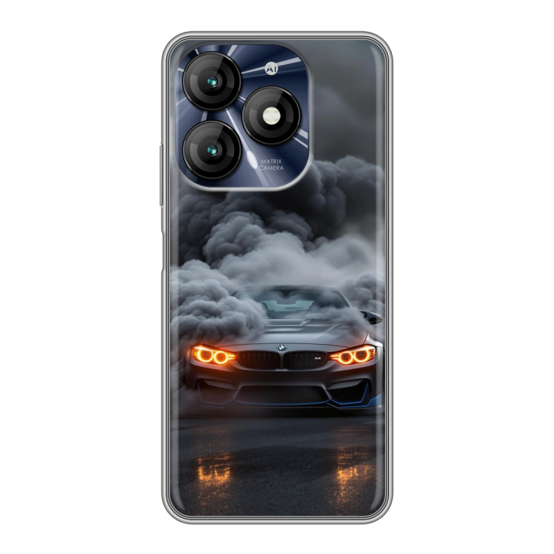 Силиконовый чехол на Itel A70 с принтом BMW БМВ Силиконовый чехол на Itel A70 с принтом BMW БМВ