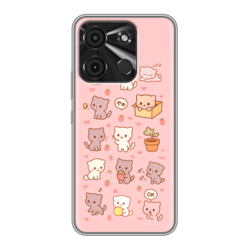 Силиконовый чехол на Itel A60 с принтом Hello Kitty Хелоу Кити Силиконовый чехол на Itel A60 с принтом Hello Kitty Хелоу Кити